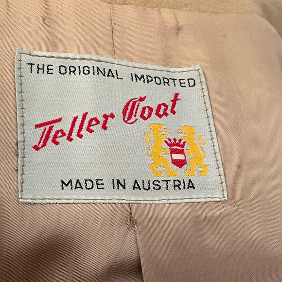 Vintage mens Austrian Camel Hair Teller Coat - Picture 3 of 7